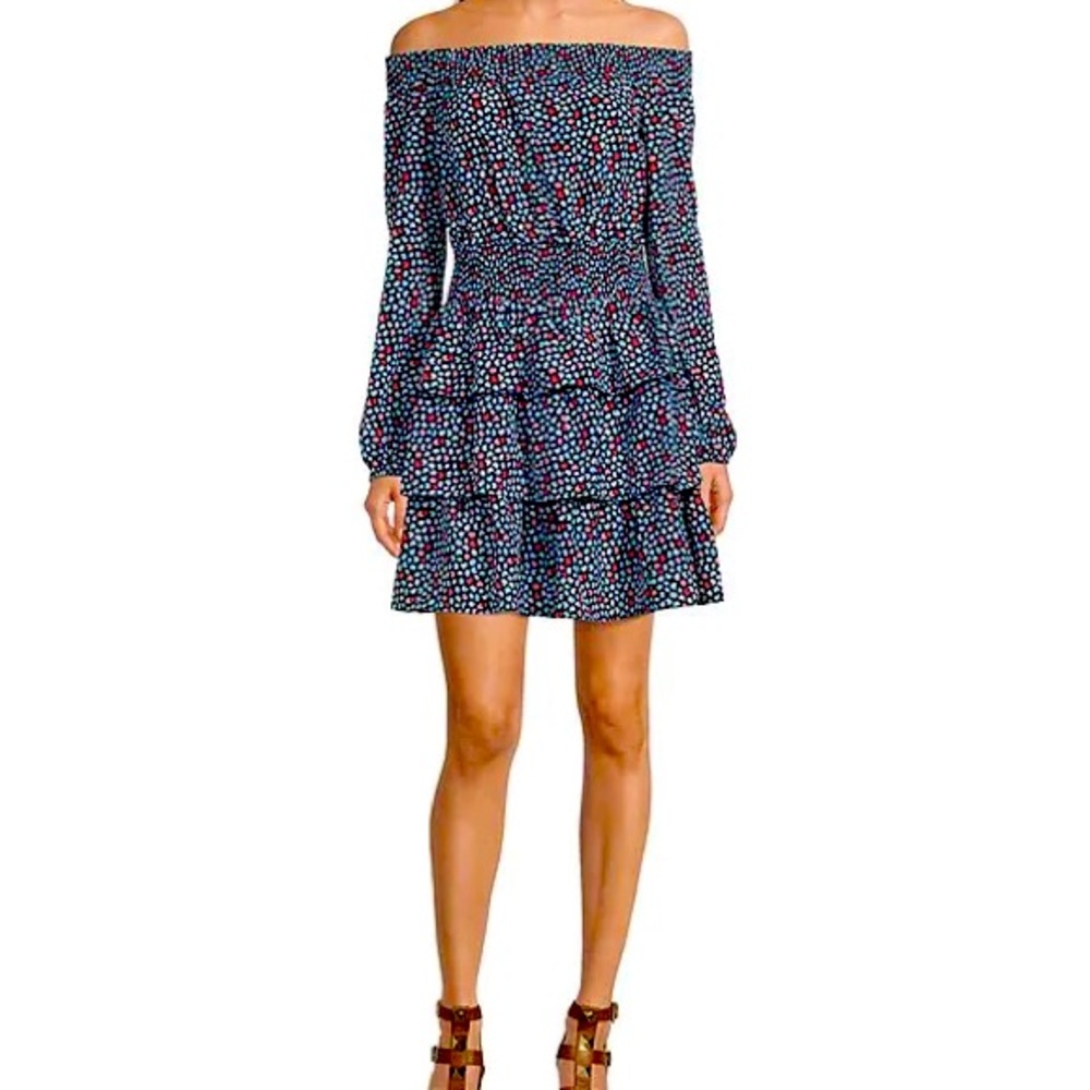 Off the Shoulder smocked waist dress